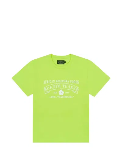 Denim Tears Adg Logo-graphic T-shirt In Green