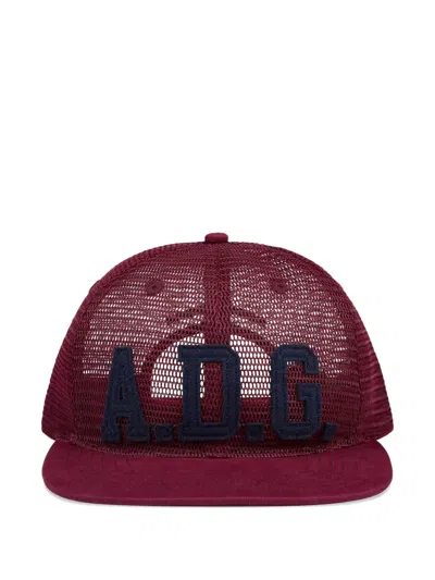 Denim Tears Adg Mesh Cap In Red