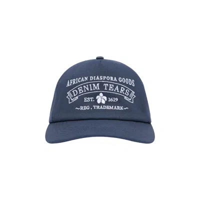 Pre-owned Denim Tears Adg Stamp Cap 'navy' | Blue | Men's Size Onesize