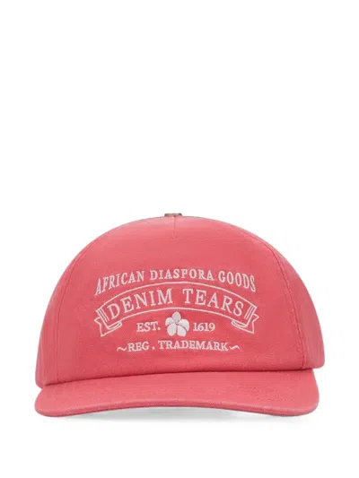Denim Tears Sea Coral Adg Stamp Cap In Multi
