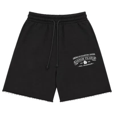 Pre-owned Denim Tears Adg Sweatshorts 'black/white' | Men's Size Xxl