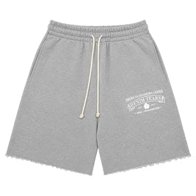 Pre-owned Denim Tears Adg Sweatshorts 'grey/white' | Men's Size S In Gray
