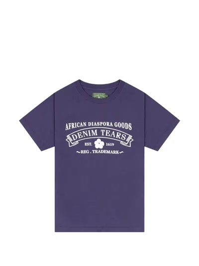 Denim Tears Adg T-shirt In Purple
