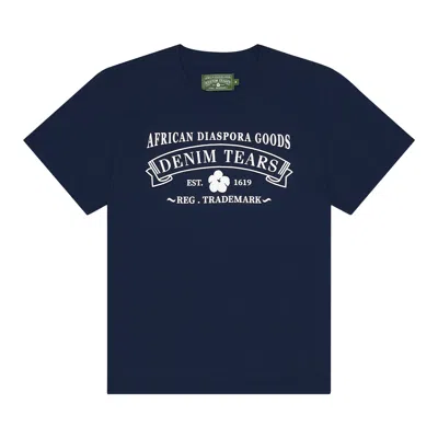 Pre-owned Denim Tears Adg Tee 'blue' | Men's Size S