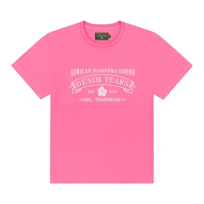 Pre-owned Denim Tears Adg Tee 'pink' | Men's Size Xl