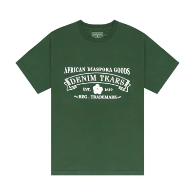 Pre-owned Denim Tears Adg Tee 'washed Green'