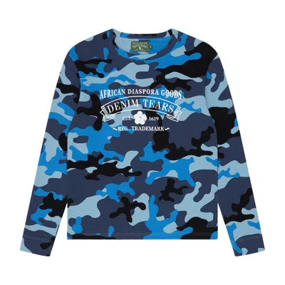 Pre-owned Denim Tears Adg Thermal 'blue Camo' | Men's Size L