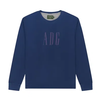 Pre-owned Denim Tears Adg Thermal Long-sleeve 'blue' | Men's Size L
