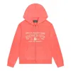 Denim Tears Adg Zip Hoodie 'sea Coral' In Orange