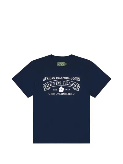 Denim Tears African Diaspora Goods T-shirt In Blue
