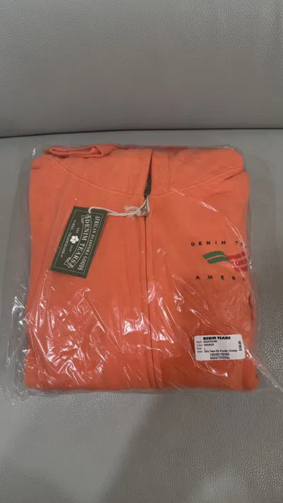 Pre-owned Denim Tears America Sportswear Zip Hoodie Orange