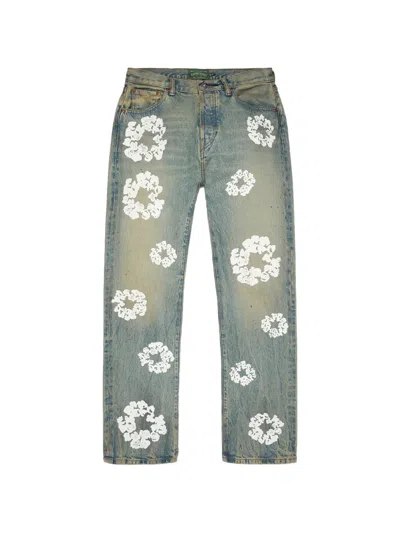 Denim Tears Belt-loops Jeans In Animal Print