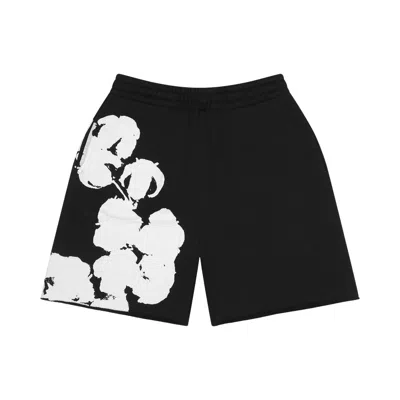 Pre-owned Denim Tears Big Cotton Wreath Sweat Shorts 'black' | Men's Size S