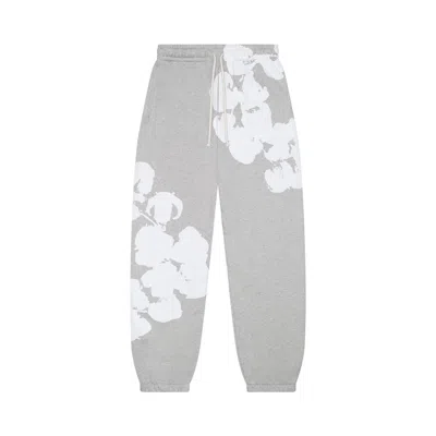 Pre-owned Denim Tears Big Cotton Wreath Sweatpants 'grey' | Men's Size L