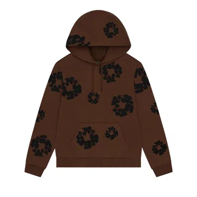 Pre-owned Denim Tears Black Cotton Wreath Hoodie 'brown' | Men's Size M