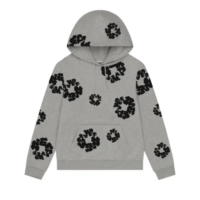 Pre-owned Denim Tears Black Cotton Wreath Hoodie 'grey' | Men's Size Xl In Gray