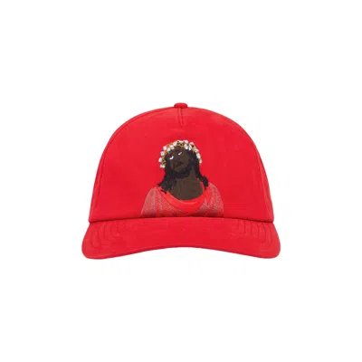 Pre-owned Denim Tears Black Jesus Cap 'red' | Men's Size Onesize