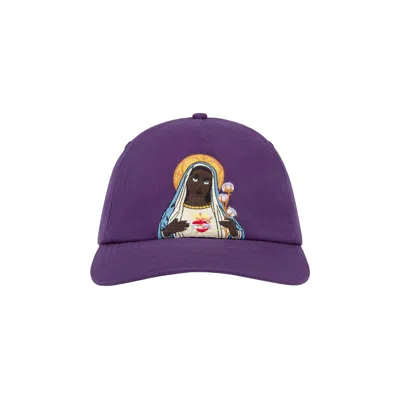 Pre-owned Denim Tears Black Mary Cap 'purple' | Men's Size Onesize