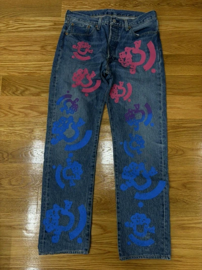 Pre-owned Denim Tears Bstroy Jeans 32 Blue