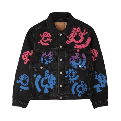 Pre-owned Denim Tears Bstroy Tears Type Denim Jacket 'washed Black'