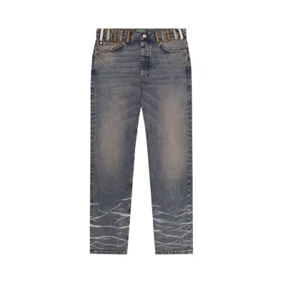 Pre-owned Denim Tears Builder Denim Pant 'light Indigo' | Blue | Men's Size 34