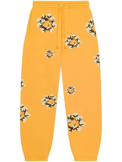 Denim Tears Cactus Tears Wreath Track Pants In Yellow