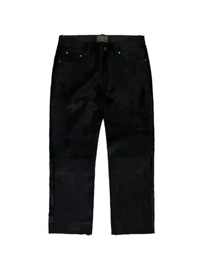 Denim Tears Calf-hair Trousers In Black