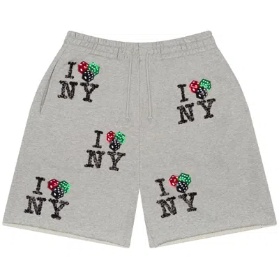 Pre-owned Denim Tears Cee-lo Ny Sweat Short 'grey' | Men's Size Xxl