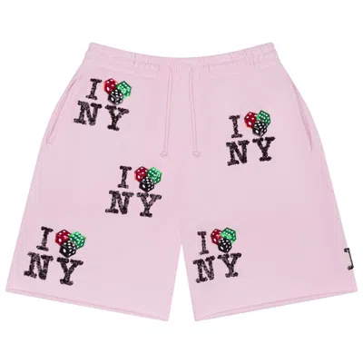 Pre-owned Denim Tears Cee-lo Ny Sweat Short 'pink' | Men's Size S