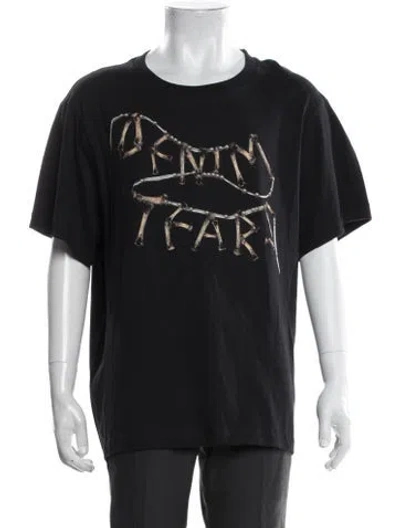Pre-owned Denim Tears Chicken Bone Tee Graphic Print T-shirt In Black