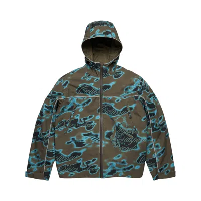 Pre-owned Denim Tears Cloud Camo Taped Seam Shell Jacket 'green' | Men's Size Xl