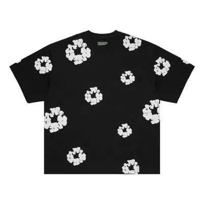 Pre-owned Denim Tears Cotton Wreath 2000s Tee 'black' | Men's Size M