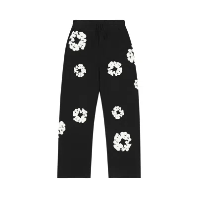 Pre-owned Denim Tears Cotton Wreath Baggy Sweatpants 'black' | Men's Size L