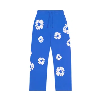 Pre-owned Denim Tears Cotton Wreath Baggy Sweatpants 'blue' | Men's Size L