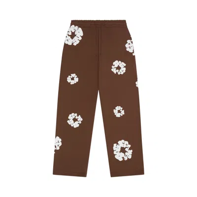 Pre-owned Denim Tears Cotton Wreath Baggy Sweatpants 'brown' | Men's Size S