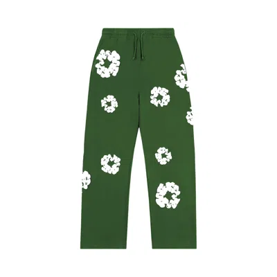 Pre-owned Denim Tears Cotton Wreath Baggy Sweatpants 'green' | Men's Size S