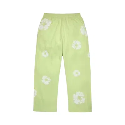Pre-owned Denim Tears Cotton Wreath Baggy Sweatpants 'mint' | Green | Men's Size L