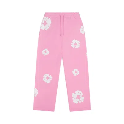 Pre-owned Denim Tears Cotton Wreath Baggy Sweatpants 'pink' | Men's Size Xxl