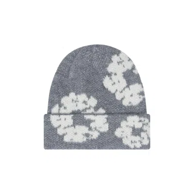 Pre-owned Denim Tears Cotton Wreath Beanie 'grey' | Men's Size Onesize In Gray