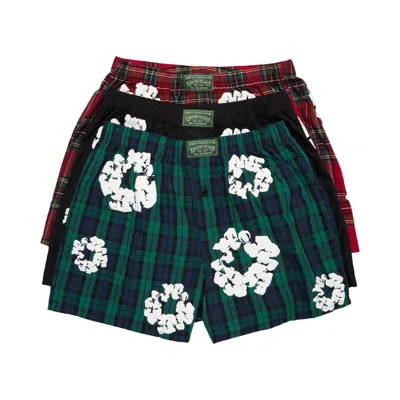 Pre-owned Denim Tears Cotton Wreath Boxer Short 3-pack 'multi' | Multi-color | Men's Size Xl