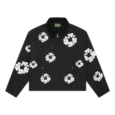 Denim Tears Cotton Wreath Canvas Work Jacket 'black'