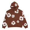 Denim Tears Cotton Wreath Hoodie 'brown White' In Multi