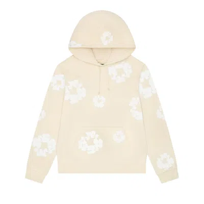 Pre-owned Denim Tears Cotton Wreath Hoodie 'oatmeal' | Cream | Men's Size L In White