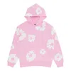 Denim Tears Cotton Wreath Hoodie 'pink White'