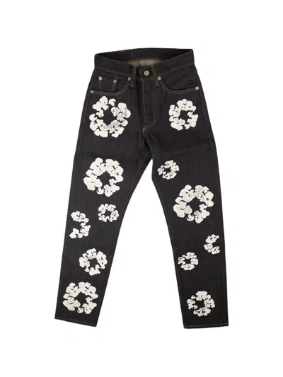 Denim Tears Cotton Wreath Jeans In Black