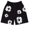 Denim Tears Cotton Wreath Logo Shorts 'black White'