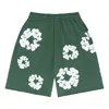Denim Tears Cotton Wreath Logo Shorts 'green White'