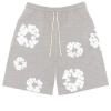 Denim Tears Cotton Wreath Logo Shorts 'grey White'