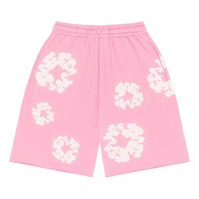 Denim Tears Cotton Wreath Logo Shorts 'pink White'