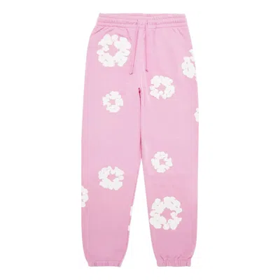 Denim Tears Cotton Wreath Logo Sweatpants 'pink White'